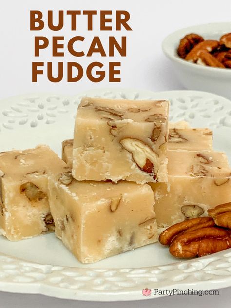 easy butter pecan fudge, best easy pecan fudge, brown sugar maple fudge Maple Pecan Fudge Recipe, Maple Pecan Fudge, Homemade Turtle Candy, Butter Pecan Fudge, Butter Pecan Fudge Recipe, Maple Fudge Recipes, Turtle Candy, Pecan Fudge, Maple Fudge