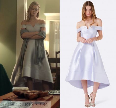 Riverdale 1x12 Fashion, Clothes, Style and Wardrobe worn on TV Shows | Shop Your TV Fashion Show Lighting, Betty Cooper Style, Betty Cooper Outfits, Riverdale Season 1, Betty Cooper Riverdale, Riverdale Fashion, Betty Dress, Worn On Tv, Purple Metallic