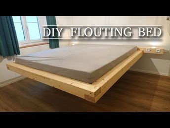 Diy Floating Bed, Floating Bed Frame, Floating Bed, Time Lapse Video, Time Lapse, Bed Frame, Floating, Bed, Building