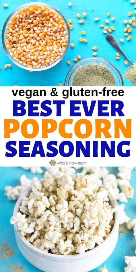 Popcorn Seasoning Ideas, Homemade Popcorn Seasoning Recipes, Homemade Popcorn Seasoning, Popcorn Seasoning Recipes, Popcorn Seasonings, Vegan Popcorn, Homemade Vegetable Broth, Healthy Popcorn, Sweet Popcorn