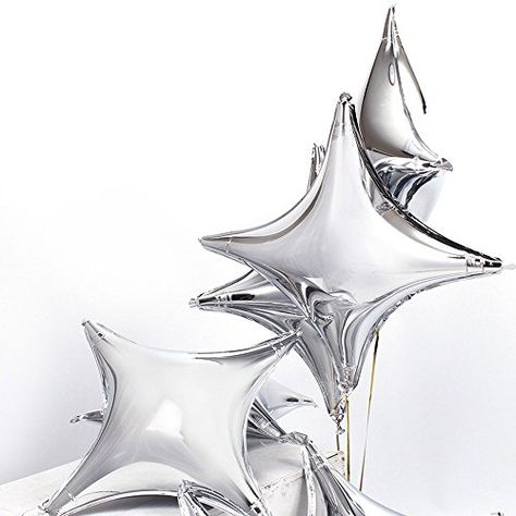 Star Balloons, Balloons For Birthday, Silver Balloon, Shapes Images, Metallic Balloons, Green Balloon, Balloon Shapes, Mylar Balloons, Wedding Arrangements