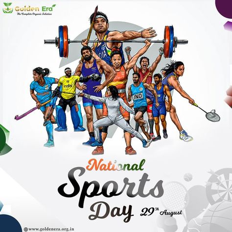 Sports teach us to embrace failure as a stepping stone towards success, On this National Sports Day, let's celebrate the spirit of sports that transcends borders and speaks a universal language. #nationalsportsday #sports #india #hockeyindia #sportsday #hockey #athlete #majordhyanchand #dhyanchand #neerajchopra #boxing #kheloindia #badminton #indiansports #asiangames #kabaddi #athletics #shooting #sport #pvsindhu #football #dipikapallikal #joshnachinappa #instagood #motivation #javelin Sports Day Background, National Sport Day, International Sports Day, Sports Day Poster, Embrace Failure, P V Sindhu, Shooting Sport, National Sports Day, Asian Games