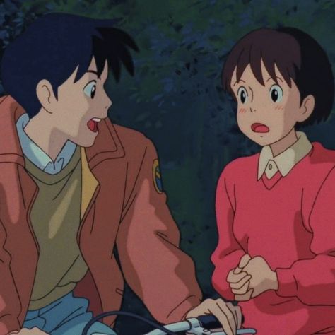 Whisper Of The Heart Aesthetic, Ghibli Whisper Of The Heart, Anime Studio Ghibli, Whisper Of The Heart, Anime Studio, Studio Ghibli Fanart, Heart Aesthetic, Ghibli Artwork, Studio Ghibli Movies