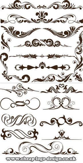 Fancy Lines Design, Bond Paper Design Border Drawing, Filigree Outline, Page Boarders, Swirl Border, Scroll Tattoos, Dollar Tattoo, Doodling Drawings, Scrollwork Pattern