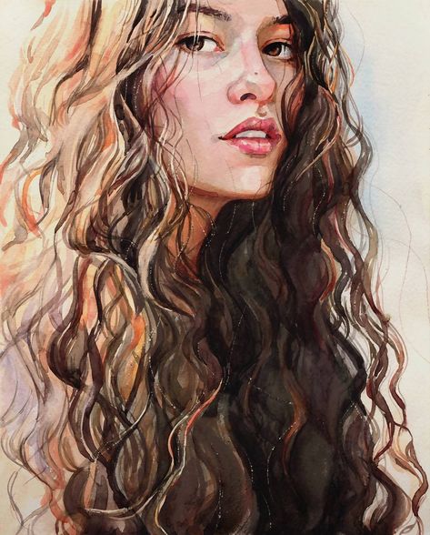 watercolor adore (@very.wet) • Fotos e vídeos do Instagram Watercolor Painting Techniques, Arte Inspo, Drawing Tutorials, Watercolor Portraits, Watercolor Techniques, Painting Style, Portrait Drawing, Portrait Art, Painting Techniques