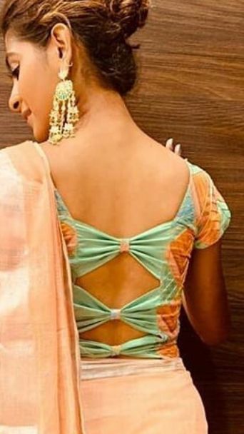 Belause Degine Back Neck Not, Blouse Disgen Latest, Saree Blouse Designs Latest Back Side, Blouse Back Side Designs Latest, Blouse Designs Latest Back Side Simple, Back Side Blouse Designs Latest, Blouse Designs Latest Back Side, 50 Blouse Designs, Sari Blouses