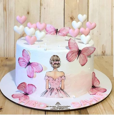 Gökkuşaği Pasta, Cake Decorating Party, Cake Designs For Girl, Butterfly Birthday Cakes, Butterfly Cake Topper, Cake Decorating Set, Cake Decorating Kits, Mothers Day Cake, Beautiful Birthday Cakes