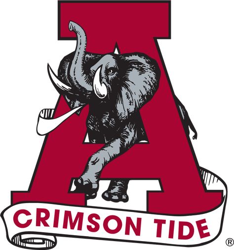 Alabama Football Logo, Alabama Vs Auburn, Alabama Logo, Alabama College, Tide Logo, Alabama Crimson Tide Logo, Alabama Football Roll Tide, Alabama Roll Tide, Elephant Logo