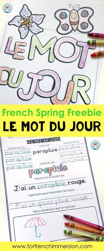 Words In French, French Immersion Resources, French Flashcards, French Worksheets, French Teaching Resources, French Activities, Core French, French Education, Free In French