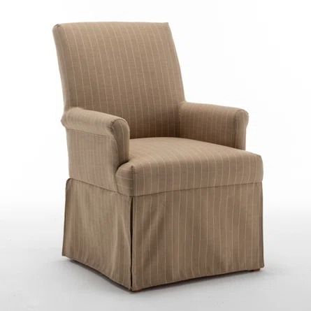 Wade Logan® Betti Upholstered Arm Chair | Wayfair Transitional Chair, Parsons Chair, Parsons Chairs, Upholstered Arm Chair, Furniture Dining Table, Kitchen & Dining Chairs, Furniture Dining Chairs, Dining Arm Chair, Table Seating