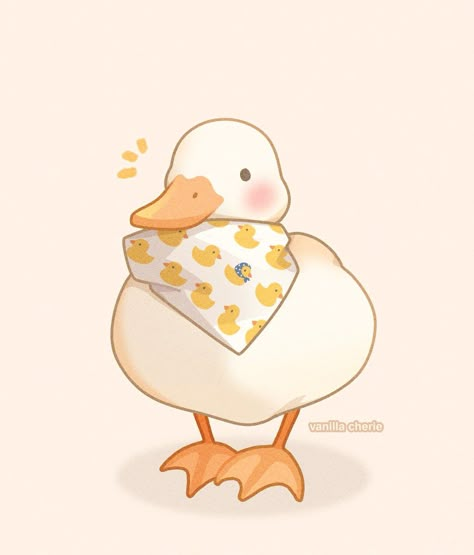 Duck Art, Little Drawings, A Duck, Cute Little Drawings, Cute Animal Drawings, Animal Drawings, Ducks, Cute Stuff, Cute Drawings