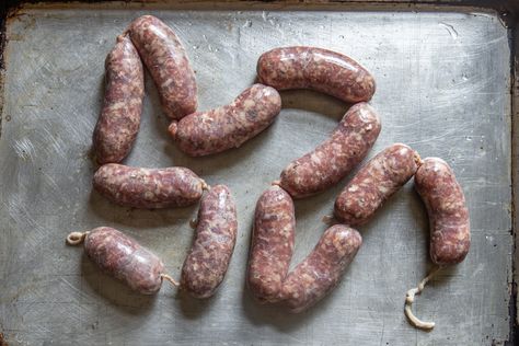 Goat Sausage Recipe, Lamb Breakfast, Lamb Sausage, Homemade Hot Dogs, Sausage Making Recipes, Pork Sausage Recipes, Goat Recipes, Homemade Sausage Recipes, Fennel Sausage