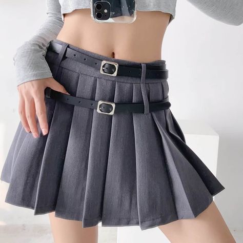 Double-Belts included :) Material: Cotton, Spandex Color: Black (with belts), Grey (with belts) Unit: CM Hip Waist Length S 86 64 40 M 90 68 41 L 94 72 42 * 1cm ≈ 0.3937 inch Note: There may be 2-3cm error due to manual measurement. If you need size help, please drop us a message, we'd love to help. Victorious Shifting, Shifting Wardrobe, Sugary Spire, Flare Maxi Skirt, Belt Skirt, Ruffle Maxi Skirt, Flared Dress, High Waisted Flares, Skirt Belt