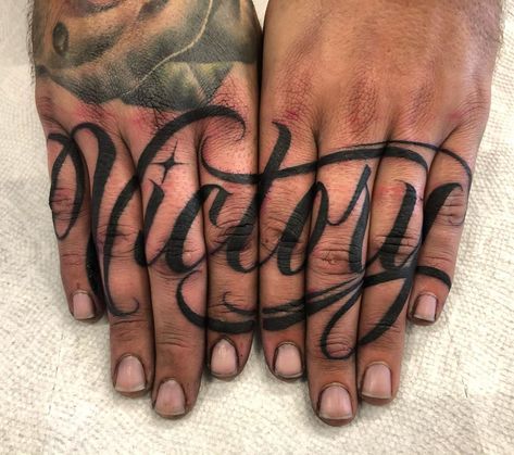 VICTORY . . Finger script hammered in for Will preciate you coming down from Austin and sitting solid for these man 👊🏼💥💥 #thirdwun Morning Tattoo, Victory Tattoo, Tattoo Lettering Fonts, Hand Tattoos For Guys, Black Ink Tattoos, Tattoo Lettering, Tattoo Stencils, Finger Tattoos, Monday Morning