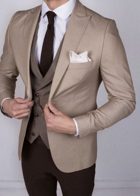 Cream Suit, Nude Colour, Mens Wedding Attire, To Start A Conversation, Party Fits, Wedding Suit, Men’s Suits, Wedding Suits Men, Mens Fashion Suits