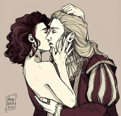 By sheepskeleton on Tumblr Vampire People, Kiss Draw, Anne Rice Books, Anne Rice Vampire Chronicles, Lestat And Louis, Vampire Shows, Vampire Pictures, Vampire Masquerade, Vampire Chronicles