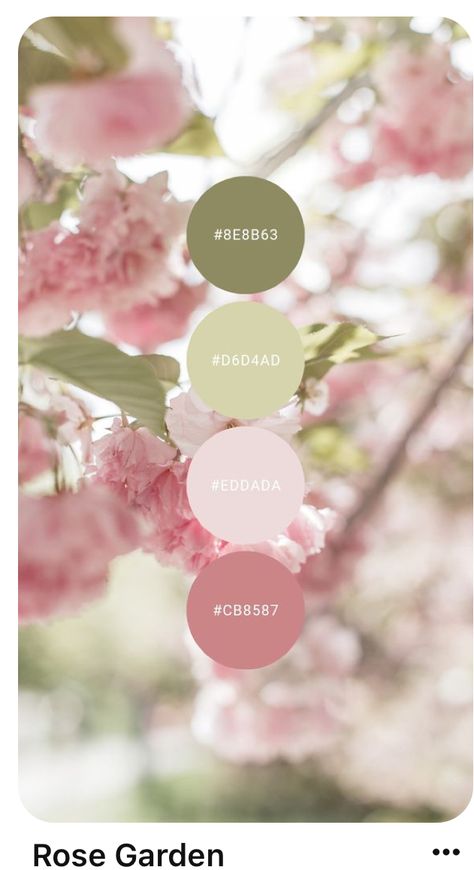 Color Palette For Graduation Party, Pastel Flower Color Palette, Pink Garden Color Palette, Pastel Pink And Green Palette, Pink Flower Color Palette, Pink Gold Green Color Palettes, Color Schemes For Party, Mint Green And Pink Color Palette, Garden Color Pallete