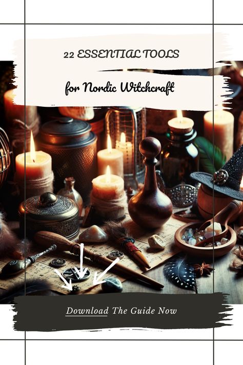 Unlock your Norse Pagan journey with these 22 must-have ritual tools. From runes to staffs, each item helps you connect with ancient practices while enhancing your witchcraft. Immerse yourself in the magic and history of Nordic traditions. These tools not only aid rituals but also add to your spiritual wellness. Whether you're a beginner or an experienced witch, these essential tools can amplify your craft. Explore how to incorporate these diverse elements into your daily practice and transform your spiritual path with authentic Norse enchantments. Norse Rituals, Scandinavian Witchcraft, Nordic Witchcraft, Norse Witchcraft, Folk Witchcraft, Nordic Traditions, Herbs For Protection, Herbs And Their Uses, Witchcraft Tips