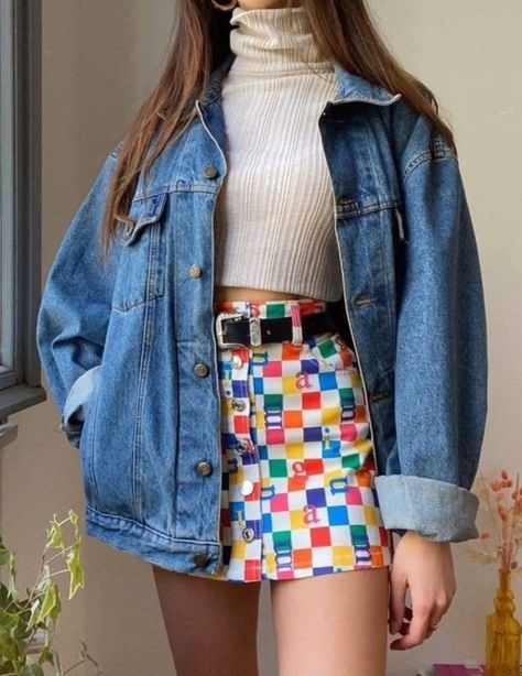 80s Fashion Skirts Outfit, Retro Outfits 80s Style Skirt, Outfits From The 70s 1970s Street Styles, Late 1980s Fashion Women, Retro Skirt Outfits Vintage Fashion, Outfit Ideas 80s Style Summer, Bright Style Outfits, Vintage Outfits 80s Retro Dress, 80 Fashion Women Vintage 1980s Style