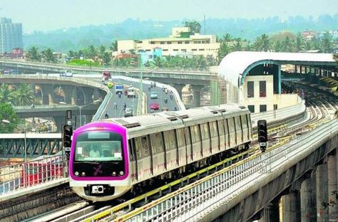 Namma Metro, also known as Bangalore Metro, has issued an invitation to tender for a contract to lengthen its fleet of 50 three-car trains. The order will comprise 63 vehicles for the Purple Line and 87 cars for the Green Line. Currently each three-car train is formed of two motorised driving cars and an intermediate trailer. In future each six-car train will be formed of two motorised driving cars, two motorised intermediate cars, and two unpowered intermediate cars. Bangalore Metro, Namma Metro, Bangalore City, Metro Rail, Metro Map, Rail Transport, Airports Terminal, Purple Line, Train Service