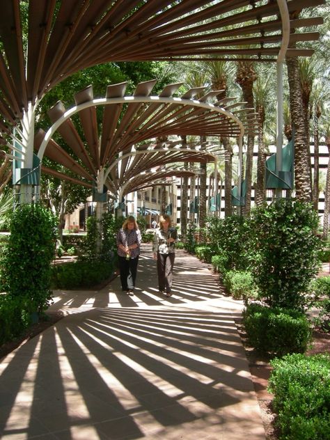 Covered Walkway, Landscape Structure, Urban Landscape Design, Landscape Architecture Design, Green City, Shade Structure, Parking Design, Pergola Shade, Urban Landscape