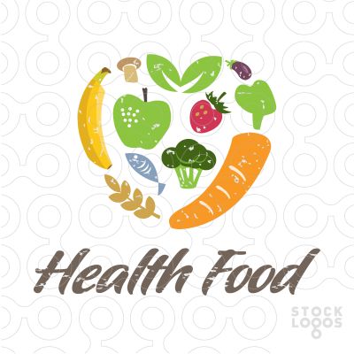 maybe a bit too fussy but I like the link to a variety of food (not just one sort) Health Slogans, Logo Design Samples, Healthy Logo, Healthy Food Logo, Fruit Logo, Food Logo Design, Drinks Logo, Organic Logo, Restaurant Logo Design