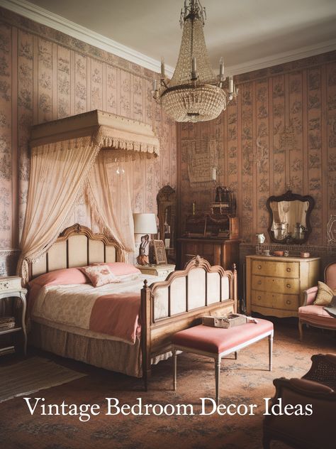 Vintage Glamour Bedroom Ideas That Exude Sophistication Vintage Glamour Bedroom, Glamour Bedroom Ideas, Glamour Bedroom, Vintage Bedroom Ideas, Vintage Bedroom, Bedroom Vintage, Vintage Glamour, Bedroom Inspirations, Bedroom Ideas