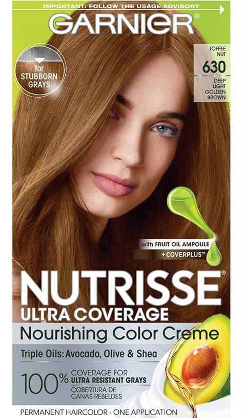 Natural Blonde Hair Dye, Light Golden Brown Hair, Garnier Hair Color, Golden Brown Hair Color, Golden Brown Hair, Cool Blonde Hair, Light Golden Brown, At Home Hair Color, Dyed Blonde Hair