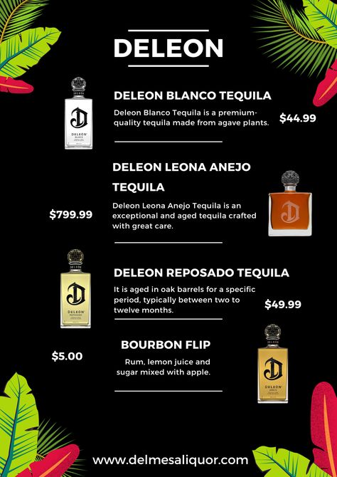 Deleon Deleon Tequila, Reposado Tequila, Agave Plant, Oak Barrel, Liquor Store, Tequila, Bourbon, Order Now, Making Out