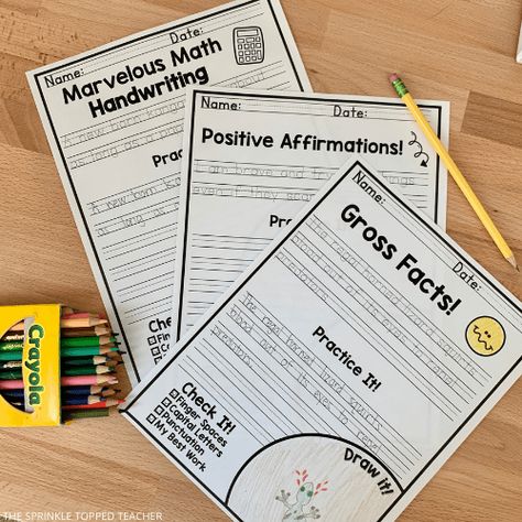 3rd Grade Handwriting Worksheets, Handwriting For Middle Schoolers, Third Grade Handwriting Practice, Handwriting Practice For First Grade, Copy Work For 1st Grade, Handwriting Worksheets 2nd Grade, 2nd Grade Handwriting Worksheets, Handwriting Printables Free, 3rd Grade Handwriting Practice