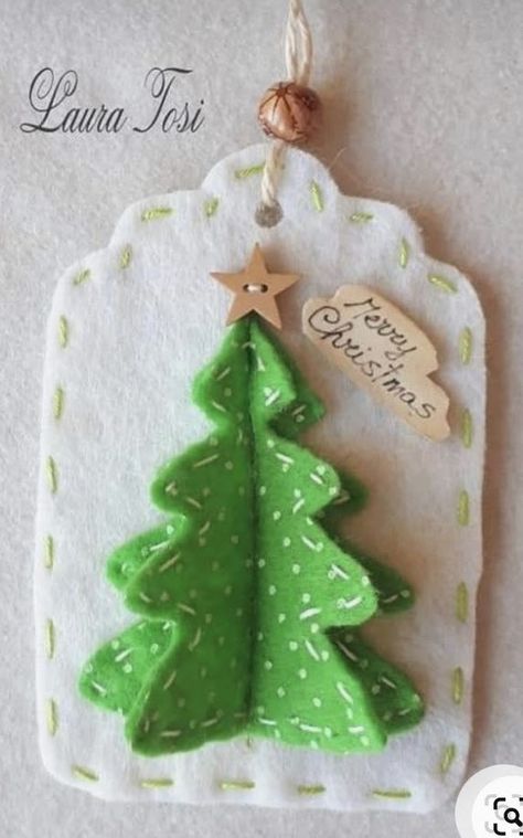 Diy Felt Christmas Ornaments, Felt Crafts Christmas, Felt Christmas Decorations, Felt Christmas Tree, Holiday Crafts Christmas, Felt Decorations, Christmas Ornaments Homemade, Felt Christmas Ornaments, Christmas Ornament Crafts