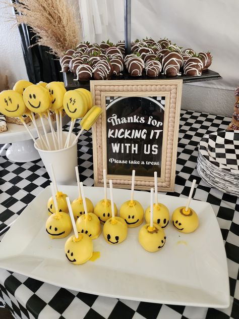 1 Cool Dude Birthday Party, Easy Food For First Birthday Party, Nobody Likes You When You’re Turning 3, Too Cool Birthday Theme Boy, Off The Wall Birthday Party, Boys 3 Birthday Party Ideas, One Happy Dude Birthday Theme Food, Two Cool Birthday Party Food, One Happy Dude Snacks