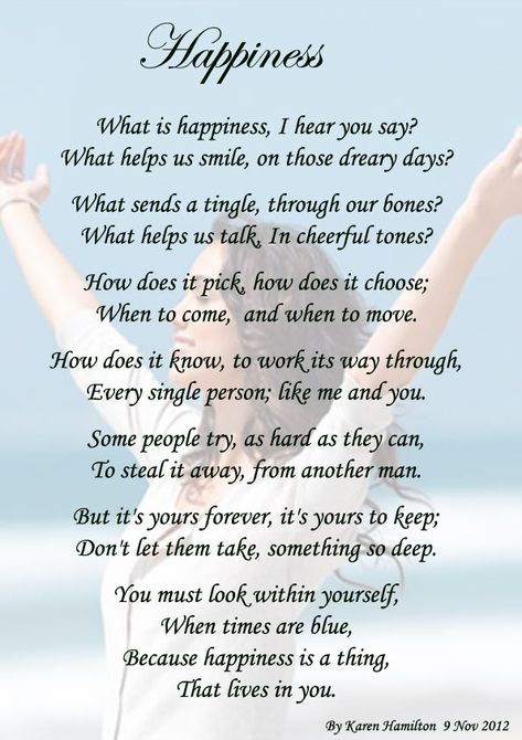 Poems About Happy Memories | 15278 Posts Poems On Joy, Poems About Happiness Memories, Positive Poems Happiness, Poems About Joy, Poem On Happiness, Poems On Happiness, Poem Ideas Topics, Happy Poems Positive, Happiness Poem