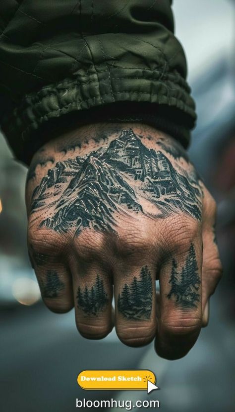 Very Detailed Tattoos, Wilderness Tattoos For Men, Male Sleeve Tattoo Ideas, Wilderness Tattoo, Outdoor Tattoo, Fenrir Tattoo, Unique Tattoo Ideas, Nature Tattoo Sleeve, Custom Tattoos