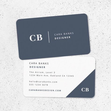 Masculine Business Cards, Blue Business Card Design, Cute Business Cards, Qr Code Business, Blue Business Card, Visit Card, Simple Business Card, Business Stationary, White Business Card