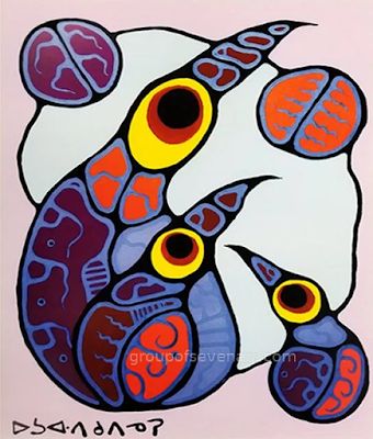 a faithful attempt: artist Norval Morrisseau Norval Morrisseau Art, Morrisseau Art, Canadian Aboriginal Art, Norval Morrisseau, Native Artwork, Mark Anthony, Aboriginal Painting, Woodland Art, Inuit Art