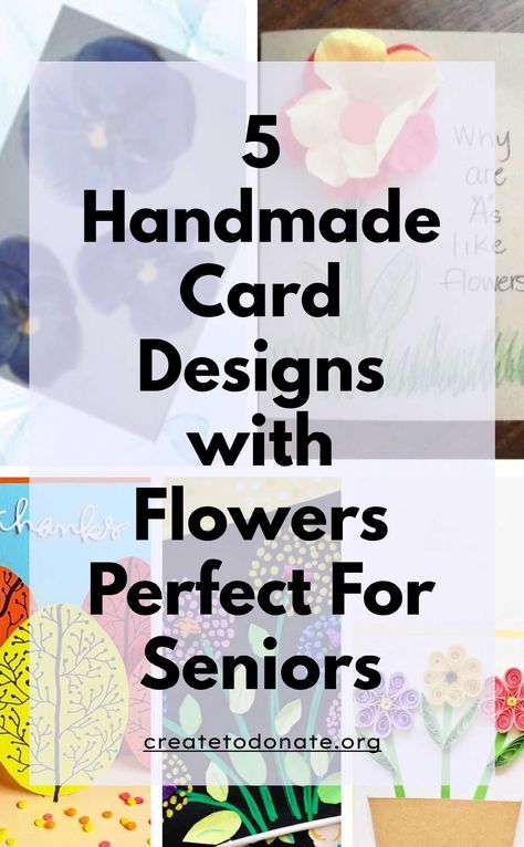 Valentine Cards For Senior Citizens, Diy Cards For Kids To Make, Easy Homemade Cards Simple, Card Ideas For Seniors, Cards For Elderly Nursing Homes, How To Make Greeting Cards Handmade Easy, Homemade Greeting Cards Ideas, Simple Greeting Card Ideas, Get Well Cards Diy