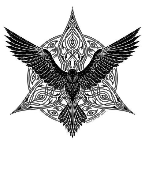 Raven Queen | Oustomiaworld Wikia | FANDOM powered by Wikia Celtic Raven Tattoo, Iron Druid, Rabe Tattoo, Valkyrie Tattoo, Arte Viking, Celtic Raven, Kunst Tattoos, Celtic Tattoo, Crow Tattoo