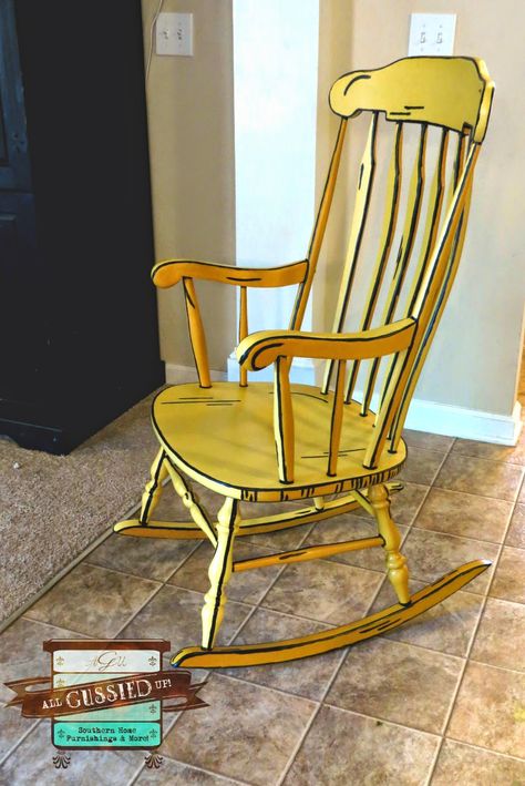 Chalk Painted Furniture, Book Painting, Painted Chair, Rocking Chair Nursery, Furniture Flip, Painted Chairs, Chalk Paint Furniture, Diy Chair, Furniture Protectors