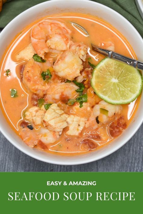 Seafood Soup Recipes, Shrimp Soup, Chowder Soup, Seafood Chowder, Seafood Stew, Easy Seafood, Seafood Soup, Chowder Recipes, Seafood Dinner