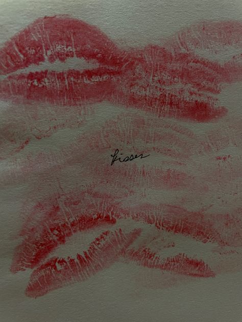 kisses on paper Kiss Mark On Paper, Kisses On Paper, Kiss Marks, Kiss Land, Types Of Kisses, Kiss Mark, Magnesium Benefits, Red Lipstick, Craft Inspiration