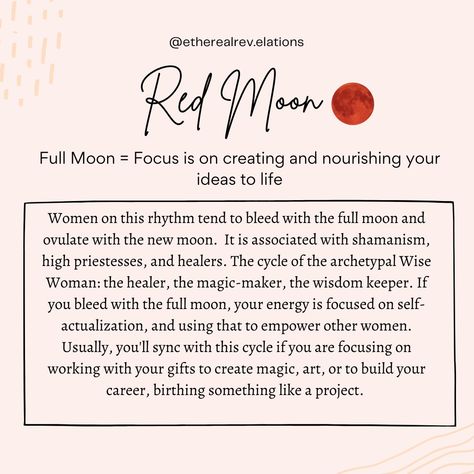 Red Moon Cycle Meaning, Red Moon Cycle Ritual, Red Witch Moon Cycle, Red Moon Cycle Period, Red Moon Witch, Red Moon Cycle, Cycle Health, Cyclical Living, Goddess Magick