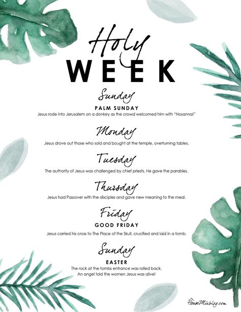 Easter Week Timeline, Holy Week Activities, Catholic Lent, Easter Resurrection, Printable House, Book Of Matthew, Easter Week, Week Schedule, Jesus Is Alive