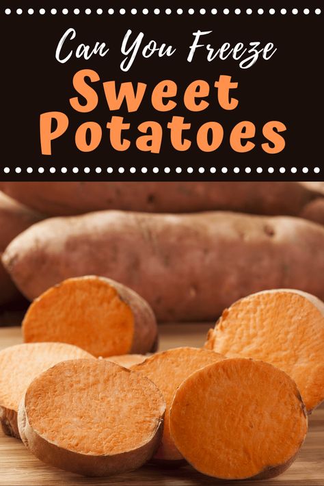 Can you freeze sweet potatoes? You sure can! Here's how to properly store, freeze, and thaw your sweet potatoes so you can enjoy them for up to a year. Frozen Sweet Potato Recipes, Roasted Sweet Potato Cubes, Homemade Sweet Potato Fries, Sweet Potato Recipes Mashed, Raw Sweet Potato, Oven Roasted Sweet Potatoes, Freeze Sweet Potatoes, Steamed Sweet Potato, Sweet Potato Recipes Baked