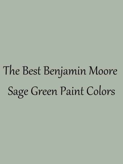 The Best Benjamin Moore Sage Green Paint Colors - At Lane and High Benjamin Moore Sage Green, Best Sage Green Paint Colors, Sage Green House Exterior, Best Sage Green Paint, Sage Green Paint Colors, Green Bathroom Colors, Green Bathroom Paint, Sage Paint Color, Light Green Bathrooms