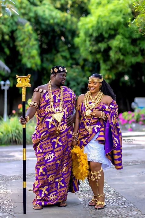 African Reception Dress, Ghanaian Engagement, Ghanaian Culture, Ghanaian Wedding, African Bridal Dress, Ghana Wedding, African Traditional Wear, Traditional Engagement, Nigerian Lace Styles Dress