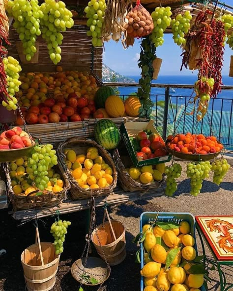 Fruit Stand, Italian Summer, Summer Dream, European Summer, Summer 24, Pretty Food, Summer Aesthetic, Aesthetic Food, Farmers Market