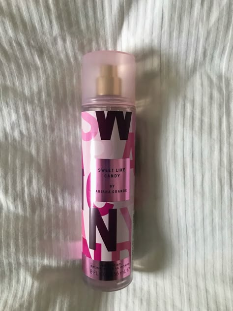 Ariana Grande Sweet Like Candy Body Mist, Ariana Body, Sweet Like Candy Body Mist, Ariana Grande Sweet Like Candy, Ariana Grande Perfume, 2024 Wishlist, Sweet Like Candy, Pink Lifestyle, Light Blue Aesthetic