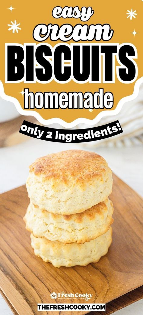 Experience biscuit bliss with this unbelievably easy 2-ingredient homemade recipe! These biscuits are tender, flaky, and utterly delicious. Get ready to impress with minimal effort! Recipe via @thefreshcooky #BiscuitBliss #EasyRecipe https://www.thefreshcooky.com/easy-homemade-biscuits-recipe-2-ingredient/ Cream Biscuits Recipe, 2 Ingredient Biscuits, Lemonade Tea Recipe, Easy Homemade Biscuits, Frozen Biscuits, Homemade Biscuits Recipe, Easy Biscuit Recipe, Whipped Honey, Yummy Biscuits