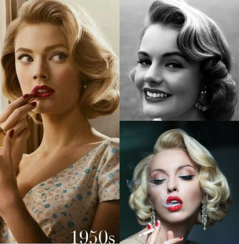 Hollywood Short Hairstyles, 1940 Makeup 40s Style, Retro Formal Hairstyles, Short Glam Hairstyles, 1940s Wedding Hairstyles, How To Curl Your Short Hair, Old Hollywood Hair Short, Hollywood Curls Short Hair, Vintage Waves Hair Short